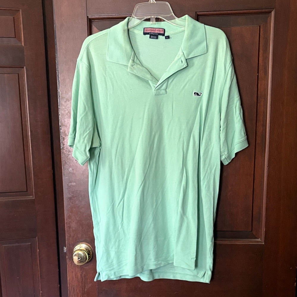 Vineyard Vines Light Green Polo Shirt